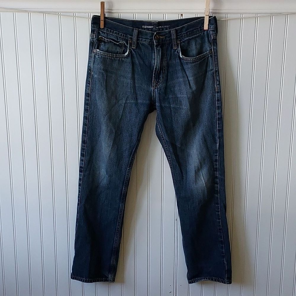 Old Navy‎ Men's Slim Etroi 32 X 30 Straight Leg Denim Blue Jeans